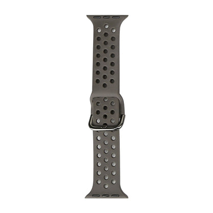 Silicone Replacement Watchband For Apple Watch Series, 7 45mm / 6 & SE & 5 & 4 44mm / 3 & 2 & 1 42mm, 7 41mm / 6 & SE & 5 & 4 40mm / 3 & 2 & 1 38mm