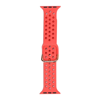 Silicone Replacement Watchband For Apple Watch Series, 7 45mm / 6 & SE & 5 & 4 44mm / 3 & 2 & 1 42mm, 7 41mm / 6 & SE & 5 & 4 40mm / 3 & 2 & 1 38mm