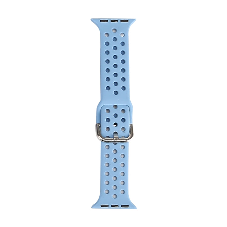 Silicone Replacement Watchband For Apple Watch Series, 7 45mm / 6 & SE & 5 & 4 44mm / 3 & 2 & 1 42mm, 7 41mm / 6 & SE & 5 & 4 40mm / 3 & 2 & 1 38mm