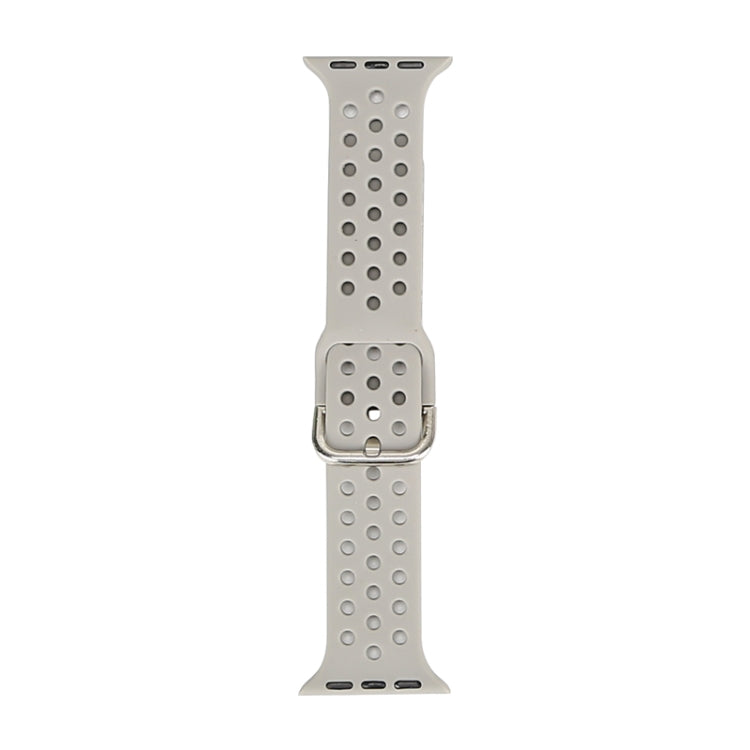 Silicone Replacement Watchband For Apple Watch Series, 7 45mm / 6 & SE & 5 & 4 44mm / 3 & 2 & 1 42mm, 7 41mm / 6 & SE & 5 & 4 40mm / 3 & 2 & 1 38mm
