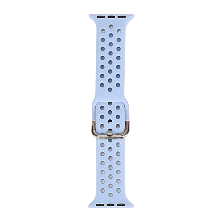 Silicone Replacement Watchband For Apple Watch Series, 7 45mm / 6 & SE & 5 & 4 44mm / 3 & 2 & 1 42mm, 7 41mm / 6 & SE & 5 & 4 40mm / 3 & 2 & 1 38mm