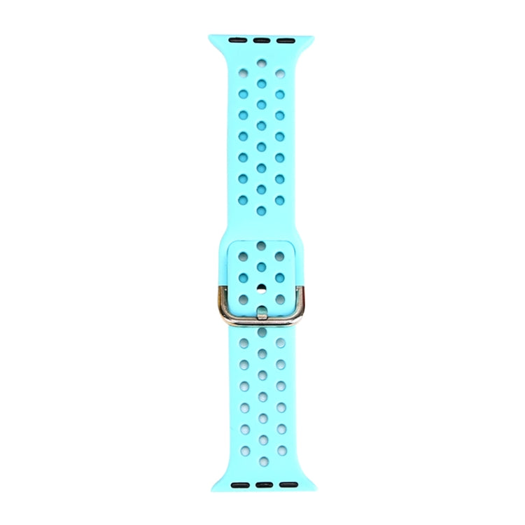 Silicone Replacement Watchband For Apple Watch Series, 7 45mm / 6 & SE & 5 & 4 44mm / 3 & 2 & 1 42mm, 7 41mm / 6 & SE & 5 & 4 40mm / 3 & 2 & 1 38mm