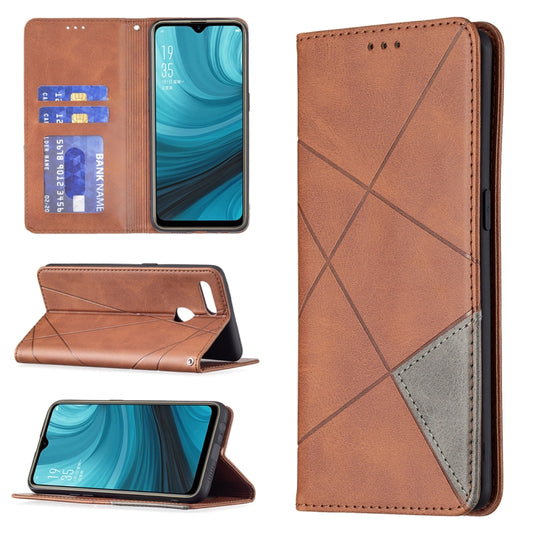 Rhombus Texture Horizontal Flip Magnetic Leather Case with Holder & Card Slots, For OPPO A7, For OPPO A15, For OPPO A54 4G / A55 5G, For OPPO A74 4G / F19 4G, For OPPO A74 5G / A93 5G / A54 5G, For OPPO A94 4G / Reno 5F / F19 Pro                       ...