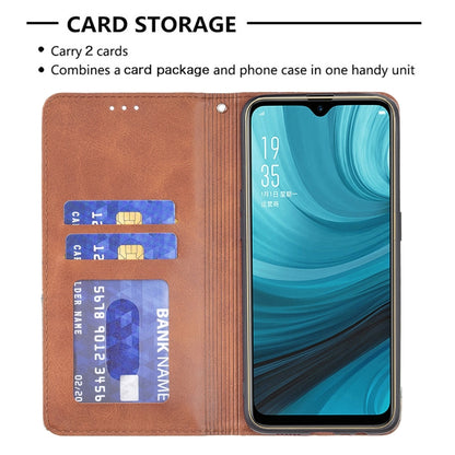 Rhombus Texture Horizontal Flip Magnetic Leather Case with Holder & Card Slots, For OPPO A7, For OPPO A15, For OPPO A54 4G / A55 5G, For OPPO A74 4G / F19 4G, For OPPO A74 5G / A93 5G / A54 5G, For OPPO A94 4G / Reno 5F / F19 Pro                       ...