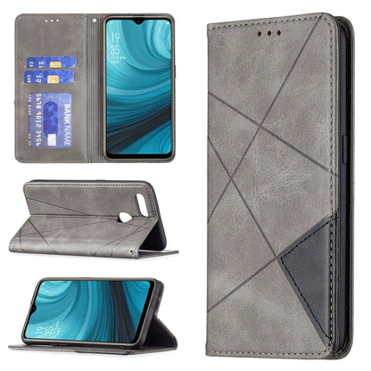Rhombus Texture Horizontal Flip Magnetic Leather Case with Holder & Card Slots, For OPPO A7, For OPPO A15, For OPPO A54 4G / A55 5G, For OPPO A74 4G / F19 4G, For OPPO A74 5G / A93 5G / A54 5G, For OPPO A94 4G / Reno 5F / F19 Pro                       ...