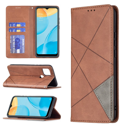 Rhombus Texture Horizontal Flip Magnetic Leather Case with Holder & Card Slots, For OPPO A7, For OPPO A15, For OPPO A54 4G / A55 5G, For OPPO A74 4G / F19 4G, For OPPO A74 5G / A93 5G / A54 5G, For OPPO A94 4G / Reno 5F / F19 Pro                       ...