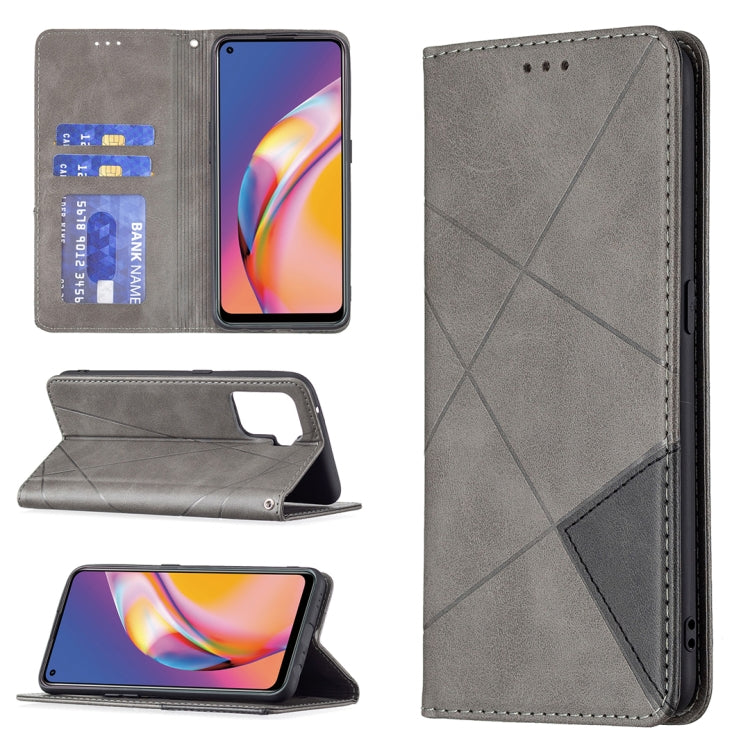 Rhombus Texture Horizontal Flip Magnetic Leather Case with Holder & Card Slots, For OPPO A7, For OPPO A15, For OPPO A54 4G / A55 5G, For OPPO A74 4G / F19 4G, For OPPO A74 5G / A93 5G / A54 5G, For OPPO A94 4G / Reno 5F / F19 Pro                       ...