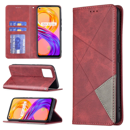 Rhombus Texture Horizontal Flip Magnetic Leather Case with Holder & Card Slots, For OPPO A7, For OPPO A15, For OPPO A54 4G / A55 5G, For OPPO A74 4G / F19 4G, For OPPO A74 5G / A93 5G / A54 5G, For OPPO A94 4G / Reno 5F / F19 Pro                       ...