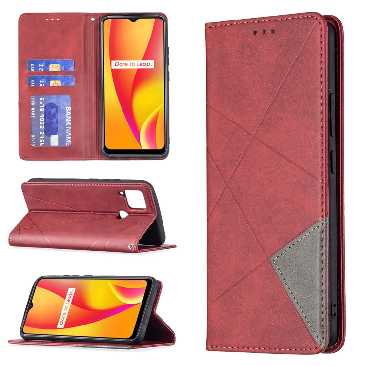 Rhombus Texture Horizontal Flip Magnetic Leather Case with Holder & Card Slots, For OPPO A7, For OPPO A15, For OPPO A54 4G / A55 5G, For OPPO A74 4G / F19 4G, For OPPO A74 5G / A93 5G / A54 5G, For OPPO A94 4G / Reno 5F / F19 Pro                       ...