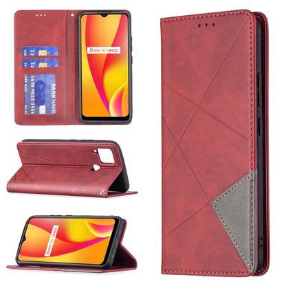 Rhombus Texture Horizontal Flip Magnetic Leather Case with Holder & Card Slots, For OPPO A7, For OPPO A15, For OPPO A54 4G / A55 5G, For OPPO A74 4G / F19 4G, For OPPO A74 5G / A93 5G / A54 5G, For OPPO A94 4G / Reno 5F / F19 Pro                       ...