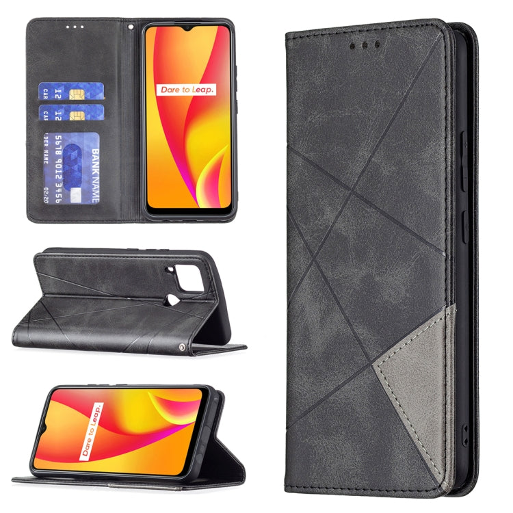 Rhombus Texture Horizontal Flip Magnetic Leather Case with Holder & Card Slots, For OPPO A7, For OPPO A15, For OPPO A54 4G / A55 5G, For OPPO A74 4G / F19 4G, For OPPO A74 5G / A93 5G / A54 5G, For OPPO A94 4G / Reno 5F / F19 Pro                       ...