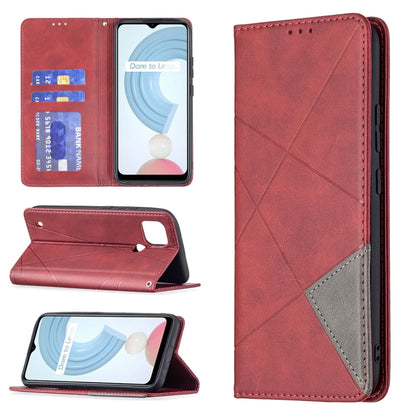 Rhombus Texture Horizontal Flip Magnetic Leather Case with Holder & Card Slots, For OPPO A7, For OPPO A15, For OPPO A54 4G / A55 5G, For OPPO A74 4G / F19 4G, For OPPO A74 5G / A93 5G / A54 5G, For OPPO A94 4G / Reno 5F / F19 Pro                       ...