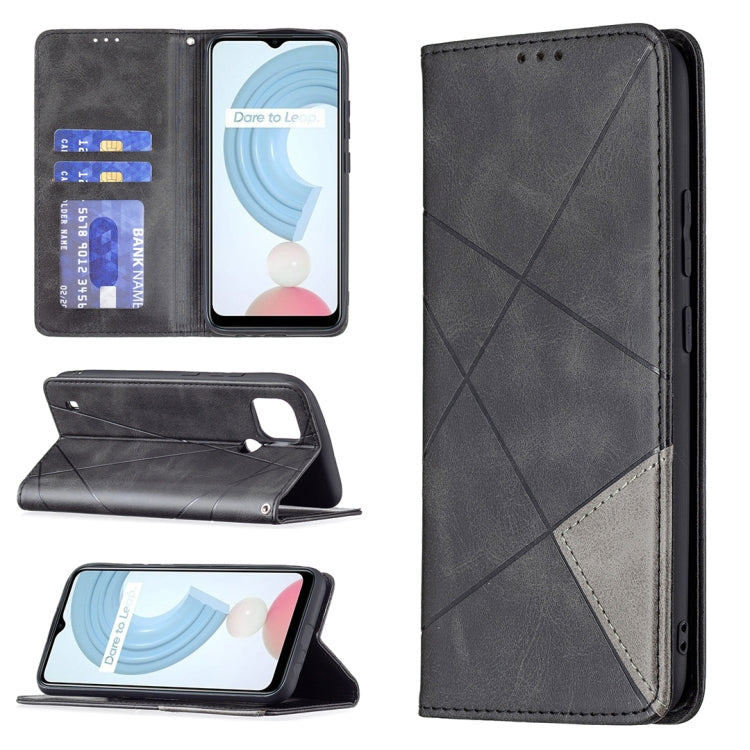 Rhombus Texture Horizontal Flip Magnetic Leather Case with Holder & Card Slots, For OPPO A7, For OPPO A15, For OPPO A54 4G / A55 5G, For OPPO A74 4G / F19 4G, For OPPO A74 5G / A93 5G / A54 5G, For OPPO A94 4G / Reno 5F / F19 Pro                       ...