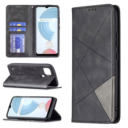 Rhombus Texture Horizontal Flip Magnetic Leather Case with Holder & Card Slots, For OPPO A7, For OPPO A15, For OPPO A54 4G / A55 5G, For OPPO A74 4G / F19 4G, For OPPO A74 5G / A93 5G / A54 5G, For OPPO A94 4G / Reno 5F / F19 Pro                       ...