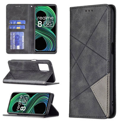 Rhombus Texture Horizontal Flip Magnetic Leather Case with Holder & Card Slots, For OPPO A7, For OPPO A15, For OPPO A54 4G / A55 5G, For OPPO A74 4G / F19 4G, For OPPO A74 5G / A93 5G / A54 5G, For OPPO A94 4G / Reno 5F / F19 Pro                       ...