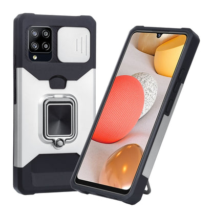 Sliding Camera Cover Design PC + TPU Shockproof Case with Ring Holder & Card Slot, For Google Pixel 5a 5G, For Samsung Galaxy A42 5G, For Samsung Galaxy A72 5G, For Samsung Galaxy Note20 Ultra, For Samsung Galaxy S21 5G, For Samsung Galaxy S21+ 5G     ...