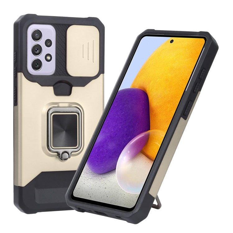 Sliding Camera Cover Design PC + TPU Shockproof Case with Ring Holder & Card Slot, For Google Pixel 5a 5G, For Samsung Galaxy A42 5G, For Samsung Galaxy A72 5G, For Samsung Galaxy Note20 Ultra, For Samsung Galaxy S21 5G, For Samsung Galaxy S21+ 5G     ...