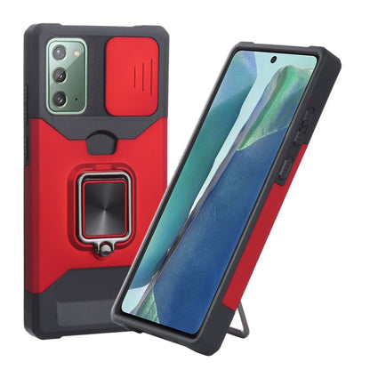 Sliding Camera Cover Design PC + TPU Shockproof Case with Ring Holder & Card Slot, For Google Pixel 5a 5G, For Samsung Galaxy A03s 166.6mm, For Samsung Galaxy A42 5G, For Samsung Galaxy A72 5G, For Samsung Galaxy Note20 Ultra, For Samsung Galaxy S21 5G...