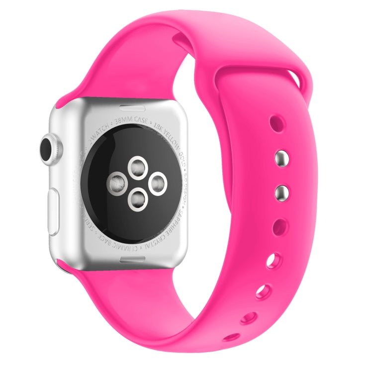 Double Nail Silicone Replacement Strap Watchband For Apple Watch Series, 7 45mm / 6 & SE & 5 & 4 44mm / 3 & 2 & 1 42mm, 7 41mm / 6 & SE & 5 & 4 40mm / 3 & 2 & 1 38mm