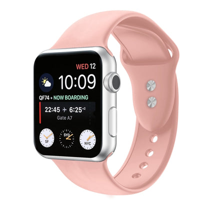 Double Nail Silicone Replacement Strap Watchband For Apple Watch Series, 7 45mm / 6 & SE & 5 & 4 44mm / 3 & 2 & 1 42mm, 7 41mm / 6 & SE & 5 & 4 40mm / 3 & 2 & 1 38mm