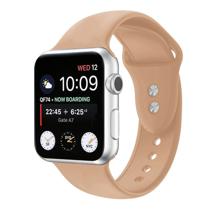 Double Nail Silicone Replacement Strap Watchband For Apple Watch Series, 7 45mm / 6 & SE & 5 & 4 44mm / 3 & 2 & 1 42mm, 7 41mm / 6 & SE & 5 & 4 40mm / 3 & 2 & 1 38mm