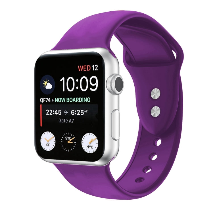 Double Nail Silicone Replacement Strap Watchband For Apple Watch Series, 7 45mm / 6 & SE & 5 & 4 44mm / 3 & 2 & 1 42mm, 7 41mm / 6 & SE & 5 & 4 40mm / 3 & 2 & 1 38mm