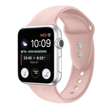 Double Nail Silicone Replacement Strap Watchband For Apple Watch Series, 7 45mm / 6 & SE & 5 & 4 44mm / 3 & 2 & 1 42mm, 7 41mm / 6 & SE & 5 & 4 40mm / 3 & 2 & 1 38mm