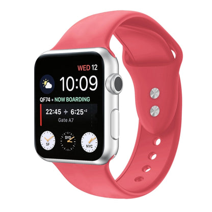 Double Nail Silicone Replacement Strap Watchband For Apple Watch Series, 7 45mm / 6 & SE & 5 & 4 44mm / 3 & 2 & 1 42mm, 7 41mm / 6 & SE & 5 & 4 40mm / 3 & 2 & 1 38mm
