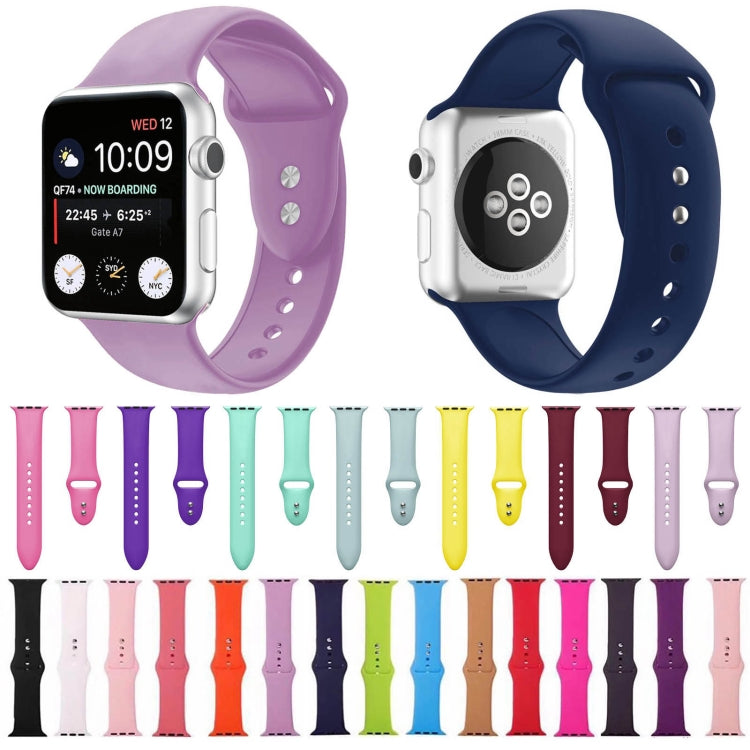 Double Nail Silicone Replacement Strap Watchband For Apple Watch Series, 7 45mm / 6 & SE & 5 & 4 44mm / 3 & 2 & 1 42mm, 7 41mm / 6 & SE & 5 & 4 40mm / 3 & 2 & 1 38mm