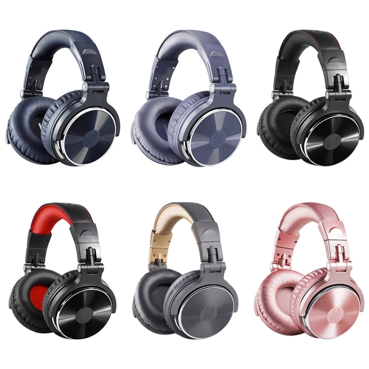 Casque filaire avec microphone OneOdio Pro-10 à réduction de bruit, Noir Rouge, Noir, Gris Kaki, Gris Bleu, Bleu, Or Rose