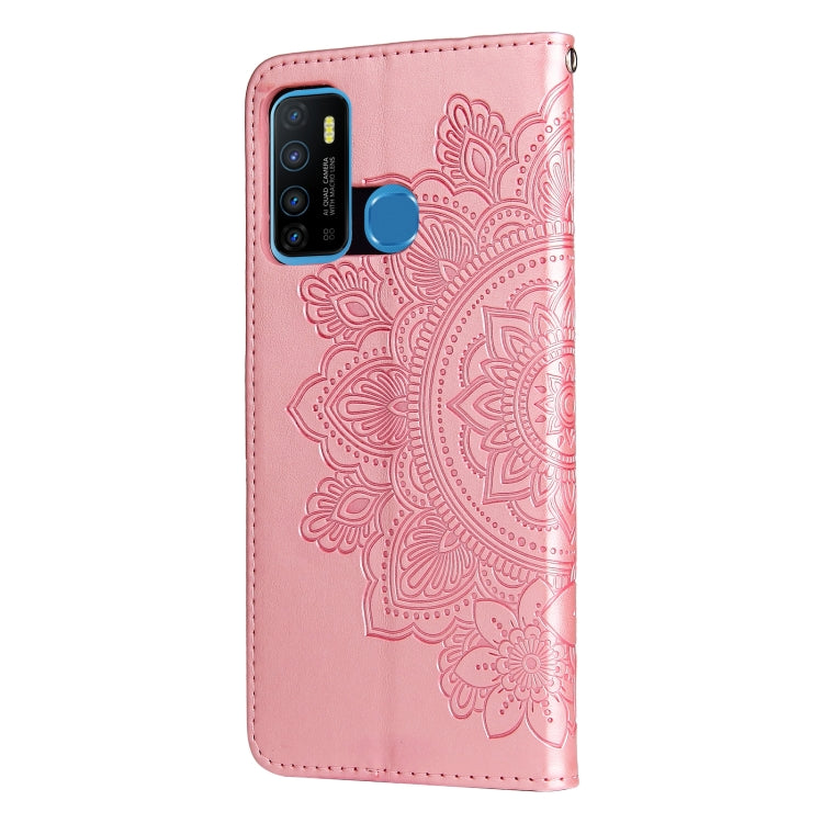 7-petal Flowers Embossing Pattern Horizontal Flip PU Leather Case with Holder & Card Slots & Wallet & Photo Frame, For Infinix Hot 9 / Note 7 Lite / X655C, For Tecno Pop 2 F / Pop 2 Power, For Infinix Smart 5 / Hot 10 Lite / X657, For Tecno Spark 6 Go ...