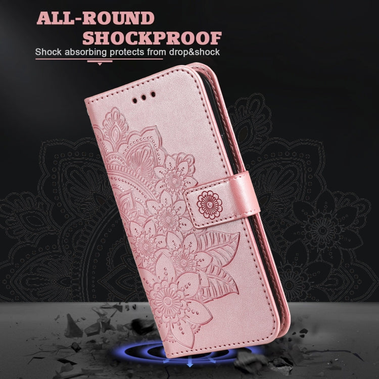 7-petal Flowers Embossing Pattern Horizontal Flip PU Leather Case with Holder & Card Slots & Wallet & Photo Frame, For Infinix Hot 9 / Note 7 Lite / X655C, For Tecno Pop 2 F / Pop 2 Power, For Infinix Smart 5 / Hot 10 Lite / X657, For Tecno Spark 6 Go ...