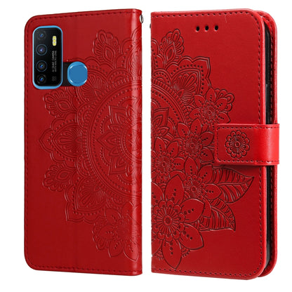 7-petal Flowers Embossing Pattern Horizontal Flip PU Leather Case with Holder & Card Slots & Wallet & Photo Frame, For Infinix Hot 9 / Note 7 Lite / X655C, For Tecno Pop 2 F / Pop 2 Power, For Infinix Smart 5 / Hot 10 Lite / X657, For Tecno Spark 6 Go ...