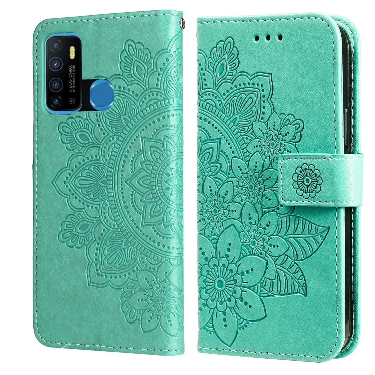 7-petal Flowers Embossing Pattern Horizontal Flip PU Leather Case with Holder & Card Slots & Wallet & Photo Frame, For Infinix Hot 9 / Note 7 Lite / X655C, For Tecno Pop 2 F / Pop 2 Power, For Infinix Smart 5 / Hot 10 Lite / X657, For Tecno Spark 6 Go ...