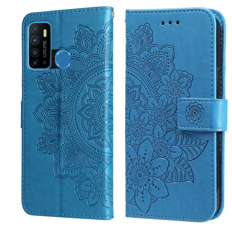 7-petal Flowers Embossing Pattern Horizontal Flip PU Leather Case with Holder & Card Slots & Wallet & Photo Frame, For Infinix Hot 9 / Note 7 Lite / X655C, For Tecno Pop 2 F / Pop 2 Power, For Infinix Smart 5 / Hot 10 Lite / X657, For Tecno Spark 6 Go ...
