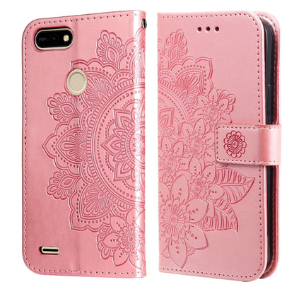 7-petal Flowers Embossing Pattern Horizontal Flip PU Leather Case with Holder & Card Slots & Wallet & Photo Frame, For Infinix Hot 9 / Note 7 Lite / X655C, For Tecno Pop 2 F / Pop 2 Power, For Infinix Smart 5 / Hot 10 Lite / X657, For Tecno Spark 6 Go ...