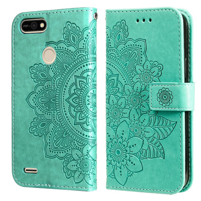 7-petal Flowers Embossing Pattern Horizontal Flip PU Leather Case with Holder & Card Slots & Wallet & Photo Frame, For Infinix Hot 9 / Note 7 Lite / X655C, For Tecno Pop 2 F / Pop 2 Power, For Infinix Smart 5 / Hot 10 Lite / X657, For Tecno Spark 6 Go ...