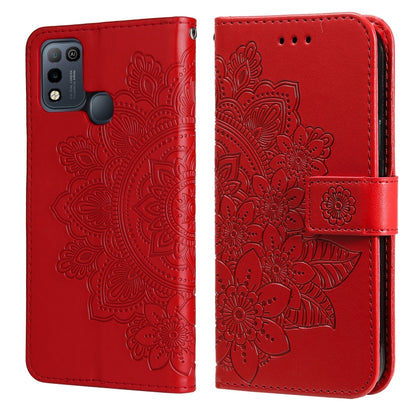 7-petal Flowers Embossing Pattern Horizontal Flip PU Leather Case with Holder & Card Slots & Wallet & Photo Frame, For Infinix Hot 9 / Note 7 Lite / X655C, For Tecno Pop 2 F / Pop 2 Power, For Infinix Smart 5 / Hot 10 Lite / X657, For Tecno Spark 6 Go ...