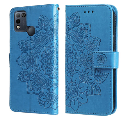 7-petal Flowers Embossing Pattern Horizontal Flip PU Leather Case with Holder & Card Slots & Wallet & Photo Frame, For Infinix Hot 9 / Note 7 Lite / X655C, For Tecno Pop 2 F / Pop 2 Power, For Infinix Smart 5 / Hot 10 Lite / X657, For Tecno Spark 6 Go ...