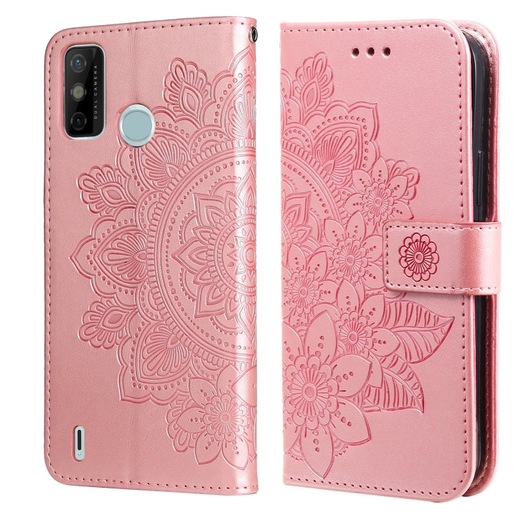 7-petal Flowers Embossing Pattern Horizontal Flip PU Leather Case with Holder & Card Slots & Wallet & Photo Frame, For Infinix Hot 9 / Note 7 Lite / X655C, For Tecno Pop 2 F / Pop 2 Power, For Infinix Smart 5 / Hot 10 Lite / X657, For Tecno Spark 6 Go ...