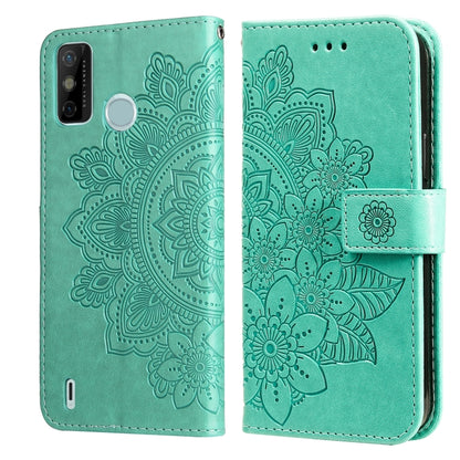 7-petal Flowers Embossing Pattern Horizontal Flip PU Leather Case with Holder & Card Slots & Wallet & Photo Frame, For Infinix Hot 9 / Note 7 Lite / X655C, For Tecno Pop 2 F / Pop 2 Power, For Infinix Smart 5 / Hot 10 Lite / X657, For Tecno Spark 6 Go ...