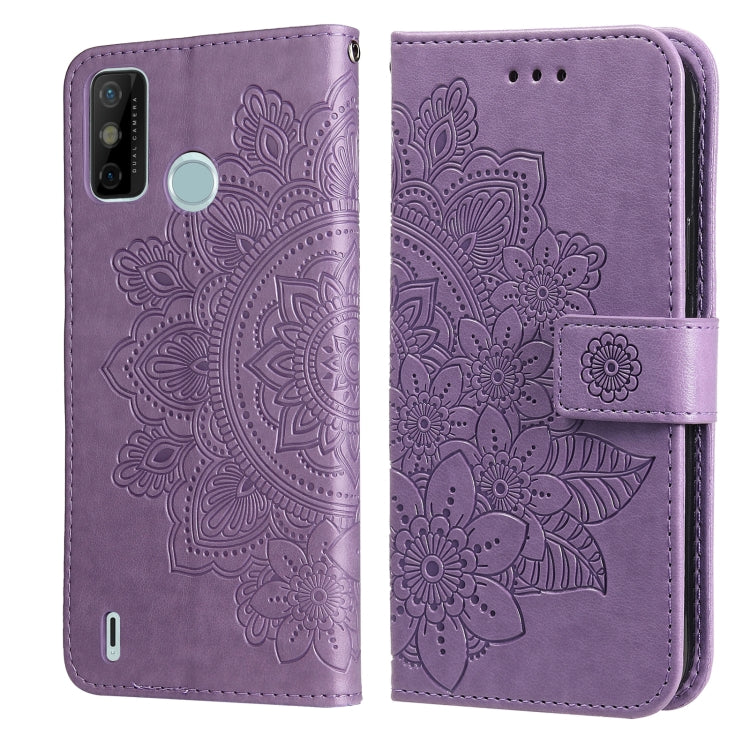 7-petal Flowers Embossing Pattern Horizontal Flip PU Leather Case with Holder & Card Slots & Wallet & Photo Frame, For Infinix Hot 9 / Note 7 Lite / X655C, For Tecno Pop 2 F / Pop 2 Power, For Infinix Smart 5 / Hot 10 Lite / X657, For Tecno Spark 6 Go ...