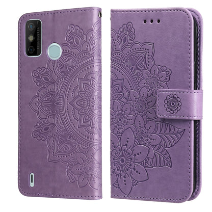 7-petal Flowers Embossing Pattern Horizontal Flip PU Leather Case with Holder & Card Slots & Wallet & Photo Frame, For Infinix Hot 9 / Note 7 Lite / X655C, For Tecno Pop 2 F / Pop 2 Power, For Infinix Smart 5 / Hot 10 Lite / X657, For Tecno Spark 6 Go ...
