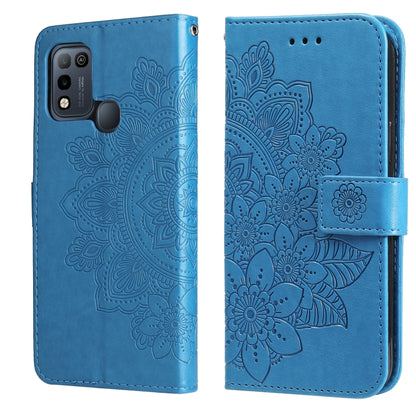 7-petal Flowers Embossing Pattern Horizontal Flip PU Leather Case with Holder & Card Slots & Wallet & Photo Frame, For Infinix Hot 9 / Note 7 Lite / X655C, For Tecno Pop 2 F / Pop 2 Power, For Infinix Smart 5 / Hot 10 Lite / X657, For Tecno Spark 6 Go ...