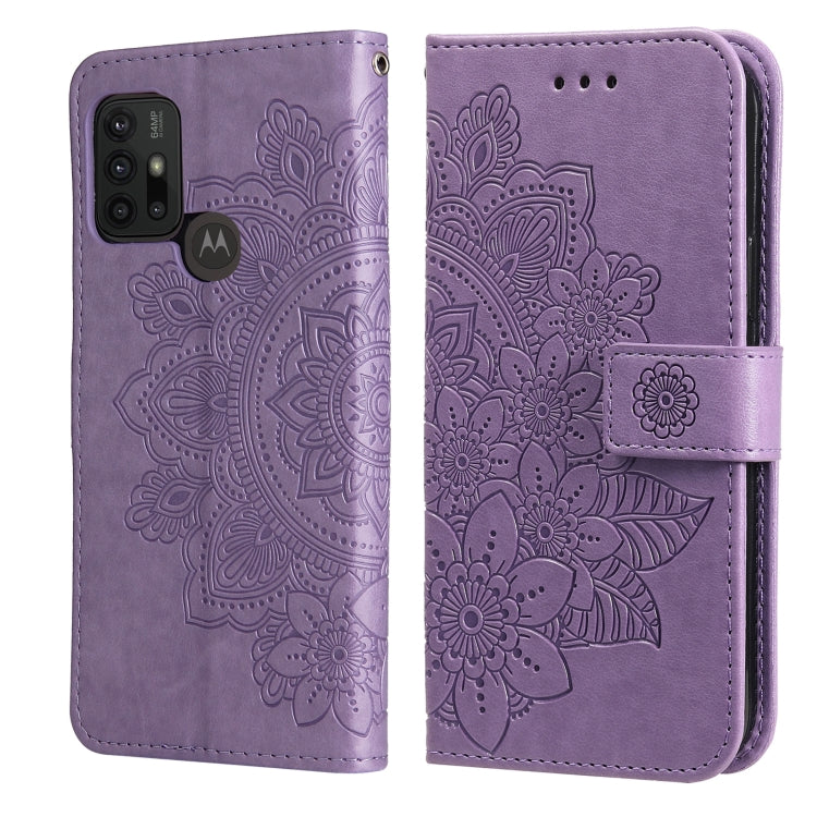 7-petal Flowers Embossing Pattern Horizontal Flip PU Leather Case with Holder & Card Slots & Wallet & Photo Frame, For Infinix Hot 9 / Note 7 Lite / X655C, For Tecno Pop 2 F / Pop 2 Power, For Infinix Smart 5 / Hot 10 Lite / X657, For Tecno Spark 6 Go ...