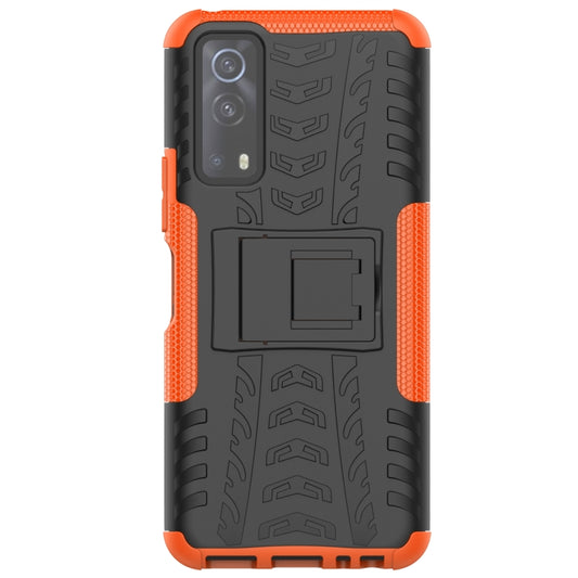 Tire Texture Shockproof TPU+PC Protective Case with Holder, For OnePlus Nord 2 5G, For OPPO A94 4G, For OPPO Realme V13 5G, For Sony Xperia 1 III, For Vivo iQOO Z3