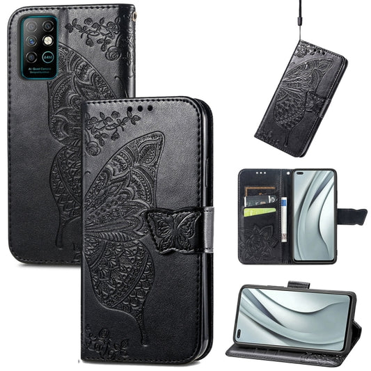 Butterfly Love Flowers Embossed Horizontal Flip Leather Case with Holder & Card Slots & Wallet & Lanyard, For Infinix Note 8, For Infinix Note 10, For vivo IQOO Neo 3, For LG Velvet 2 Pro, For Motorola Edge 20 Pro, For OPPO Reno 6Z, For OPPO Realme C20...