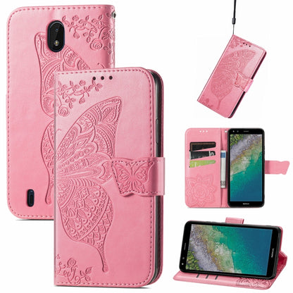 Butterfly Love Flowers Embossed Horizontal Flip Leather Case with Holder & Card Slots & Wallet & Lanyard, For Nokia C01 Plus, For Nokia XR20, For Oukitel C21, For OnePlus Nord 2 5G, For ZTE Blade A51, For ZTE Blade A71