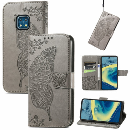 Butterfly Love Flowers Embossed Horizontal Flip Leather Case with Holder & Card Slots & Wallet & Lanyard, For Nokia C01 Plus, For Nokia XR20, For Oukitel C21, For OnePlus Nord 2 5G, For ZTE Blade A51, For ZTE Blade A71