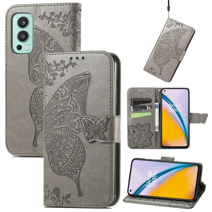 Butterfly Love Flowers Embossed Horizontal Flip Leather Case with Holder & Card Slots & Wallet & Lanyard, For Nokia C01 Plus, For Nokia XR20, For Oukitel C21, For OnePlus Nord 2 5G, For ZTE Blade A51, For ZTE Blade A71